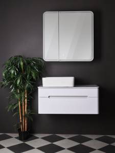 Зеркало-шкаф Silver Mirrors Альянс LED-00002516 с подсветкой, 80x80.5 см