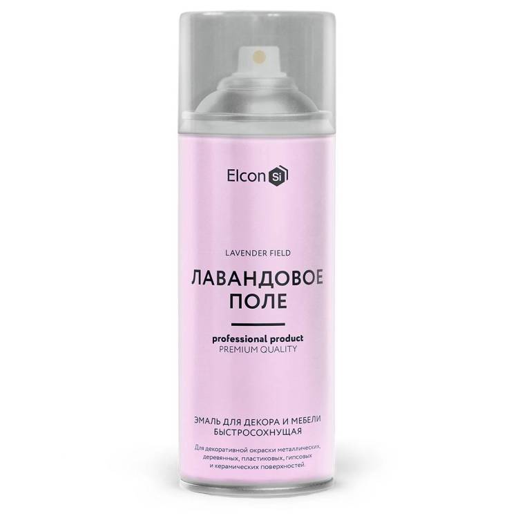 Эмаль для декора и мебели быстросохнущая Elcon лавандовое поле 520 мл