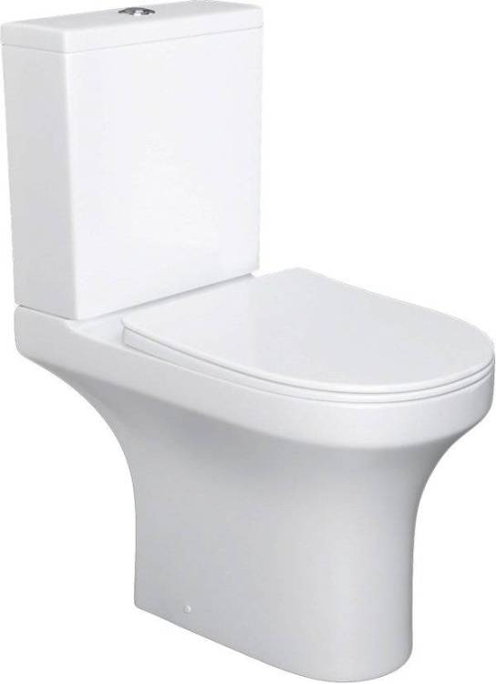 Унитаз-компакт Damixa Skyline DX35C8600SC безободковый, с микролифтом