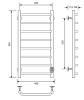 Полотенцесушитель электрический Comfysan Scola 016944 EC-8 80/40 белый матовый фото 2
