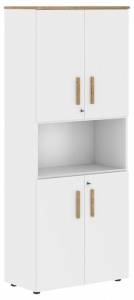 Шкаф комбинированный Skyland Forta 00-07090329 Белый премиум/Дуб Гамильтон