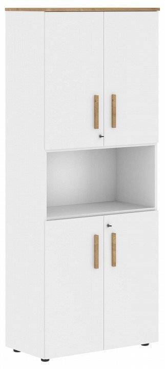 Шкаф комбинированный Skyland Forta 00-07090329 Белый премиум/Дуб Гамильтон