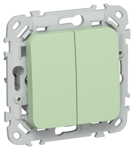 Выключатель 2-клавишный IEK Flite FI-V20-0-10-1-K93 фисташковый