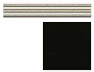 Бордюр Heralgi Garden Cenefa Classic Negro 8x30