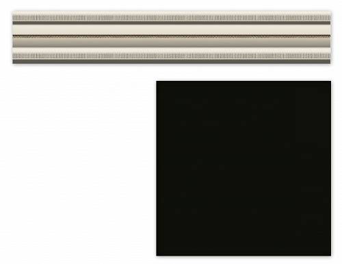 Бордюр Heralgi Garden Cenefa Classic Negro 8x30