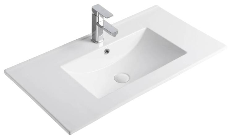 Раковина Gid Integrado 9090e 71105 белая, 91x46.5x17