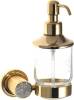 Набор Boheme Royal Cristal Ершик Gold + Дозатор Gold + Стакан Gold + Держатель туалетной бумаги Cold с крышкой + Полотенцедержатель Gold фото 4