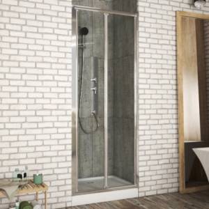 Душевая дверь в нишу Bravat Drop 80x200 складная