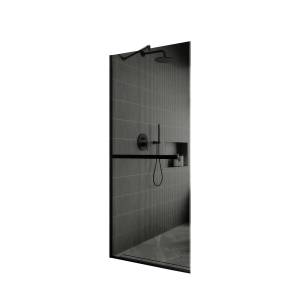 Душевая перегородка MaybahGlass MGD-729-6у 79x195, стекло графит 8 мм, профиль черный
