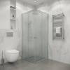 Душевой уголок Niagara Eco NG-1010-14QMT профиль хром матовый, стекло матовое, 100x100x190 фото 3