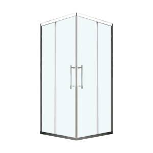 Душевая перегородка Veconi Premium Trento PTC20-CH-8080-01-C4 профиль хром, стекло прозрачное, 100x100x200