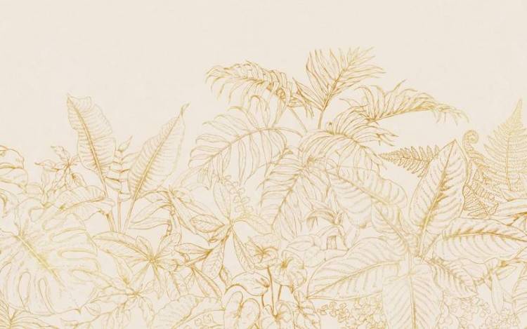 3D Фотообои Artegrafico «Золотистые тропики» LST-031 песок