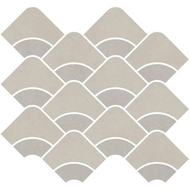 Декор Kerama Marazzi Таделакт KMD2HID007BR Наборный Бежевый Светлый, Серый Матовый Обрезной 28x30