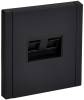 Розетка компьютерная RJ45 2-местная IEK Forte&Piano FP-K20-1-M-K02 черный