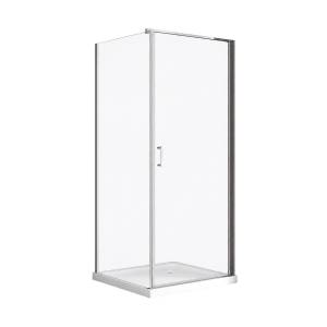 Душевой уголок Aquanet Cinetic AE12-N-80H190U-CT + AE12-F-80H190U-CT профиль хром, 800x800