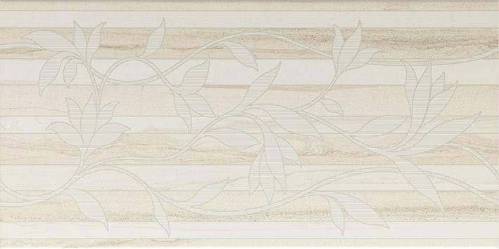 Декор Vitra Brooklyn K927254 Floral Светло-бежевый 30x60