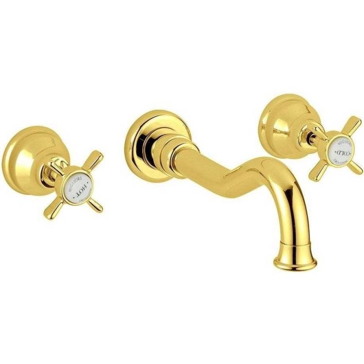 Смеситель для раковины Migliore Princeton 19378 с внутренней частью, золотой