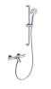 Смеситель для ванны Wonzon & Woghand WW-C2002-A-CR с душевым гарнитуром и термостатом, хром