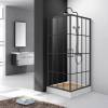 Душевой уголок Cerutti Spa Muza 90 90x90, профиль черный