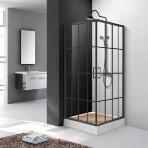 Душевой уголок Cerutti Spa Muza 90 90x90, профиль черный