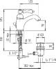 Смеситель для раковины Cezares Margot MARGOT-LSM1-01-Bi фото 2