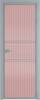 Межкомнатная дверь Profil Doors 2 AX цвет профиля Серебро, стекло безопасное 6 мм мору розовое 800x2000
