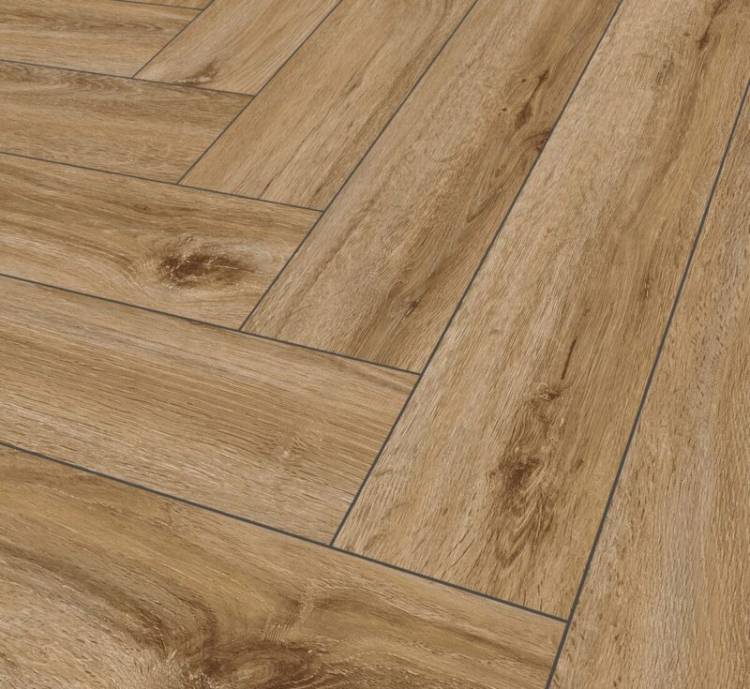 SPC Ламинат Falquon The Floor Herringbone 6/33 P1004 Riley Oak 740x148
