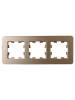 Рамка 3-постовая IEK Brite BR-M32-M-21-K37 шампань фото 5