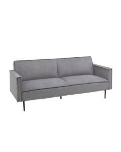 Диван-кровать Stool Group Кассель vd-cassel-cl-steel светло-серый, велюр рельефный