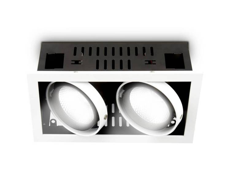 Встраиваемый светильник Ambrella light Techno Spot T812 BK/CH 2*12W 4200K