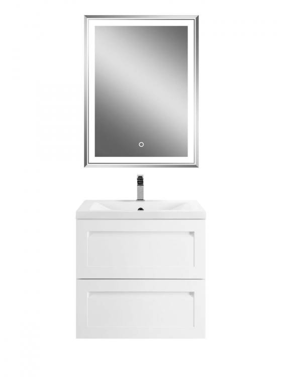 Тумба под раковину Art&Max Platino AM-Platino-580-2C-SO-BM Белый матовый, 57x47.4x55