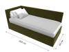 Кровать Лига Диванов Лига-039 122067L зеленый левая 90x200 фото 9