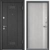 Входная стальная дверь Torex DELTA-100 841784 Черный шелк/ПВХ Бетон известковый 2030x860