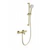 Смеситель для ванны Wonzon & Woghand WW-C2006-A-BG термостатический, с душевым гарнитуром, брашированное золото