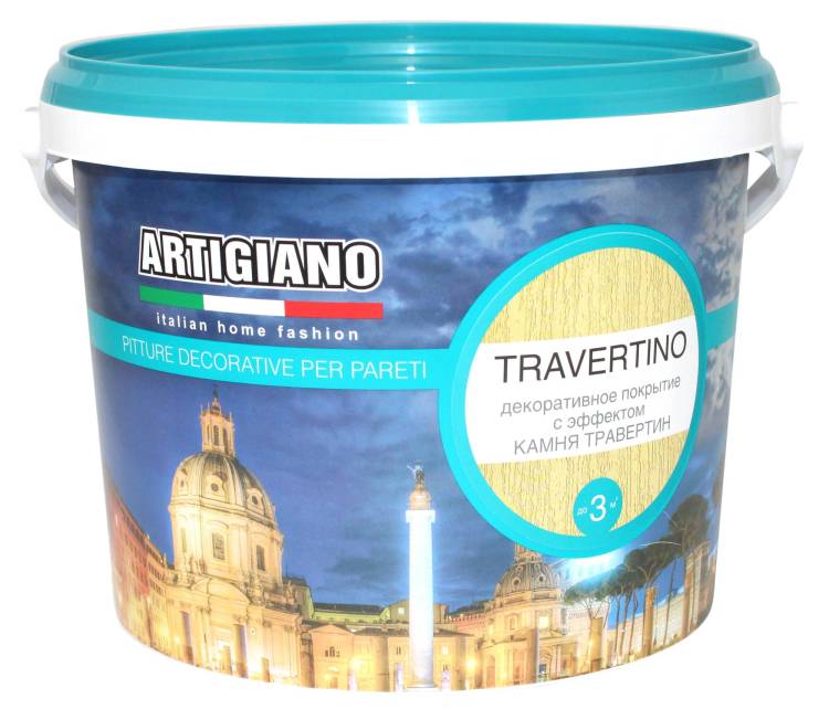 Декоративная штукатурка Artigiano Travertino 7.5 л