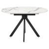 Стол Bradex Home Rudolf RF 0522 белый мрамор, чёрный 90(120)x90x75 фото 2