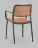 Стул Stool Group Yona PP-297 green 36023 зеленый, пластиковый с подлокотниками фото 6