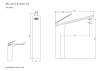 Смеситель для раковины Black&White GF-7204-MB черный матовый фото 2