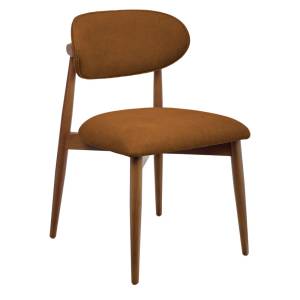 Стул Bradex Home Lucas 3 RF 0799 терракотовый букле с ножками цвета орех