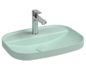 Раковина Isvea Infinity 55 10NF50055SV-2T мятно-зеленый матовый, 55x40