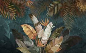 3D Фотообои Artegrafico «Тропический букет» TP-012 акварель