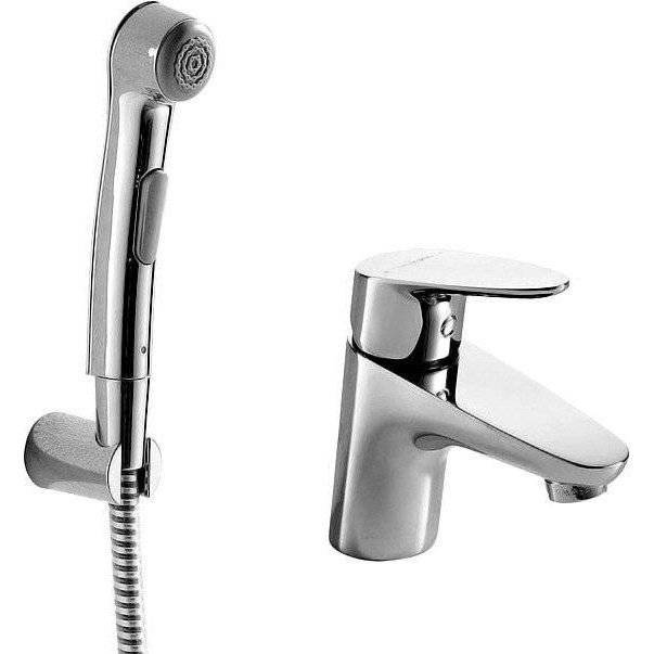 Смеситель для раковины Bravat Drop F14898C-2 с гигиеническим душем