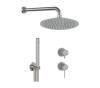 Душевая система Remer X-Style Inox SSX92PS02UFM25 нержавеющая сталь
