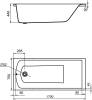 Акриловая ванна Santek Фиджи 1WH501596 170х75 фото 7