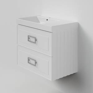 Тумба под раковину La Fenice Cubo Twin Bianco 80 белый матовый