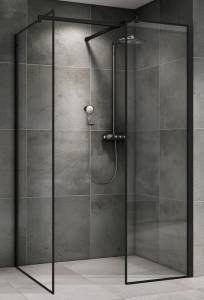 Душевой уголок Abber Immer Offen AG67128B 80x200x120, профиль Черный