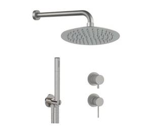 Душевая система Remer X-Style Inox SSX92PS02UFM25 нержавеющая сталь