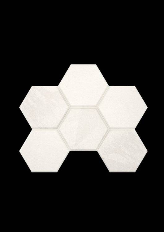 Мозаика Estima Luna 39616 Mosaic/LN00_NS/TE00_NS/25x28,5/Hexagon White 25x28.5