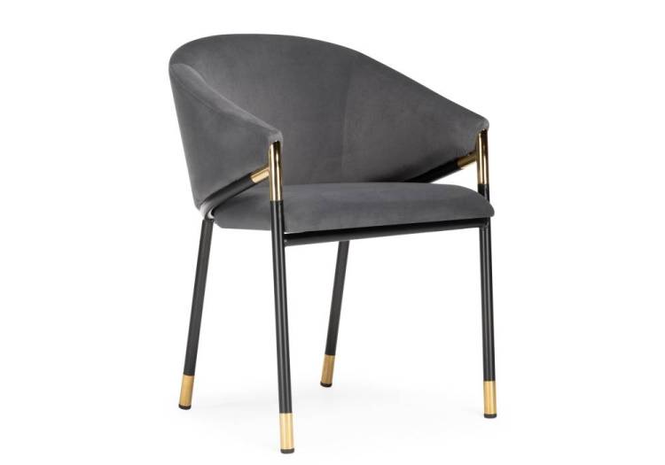 Стул Woodville Molton 15559 gray/black/ gold