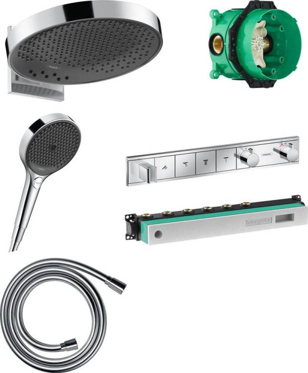 Душевой комплект Hansgrohe Rainfinity 360 (3 jet) 26234000 + 26864000 + 28272000 + 15357000 + 15312180